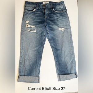 Current/Elliott Cropped Jeans